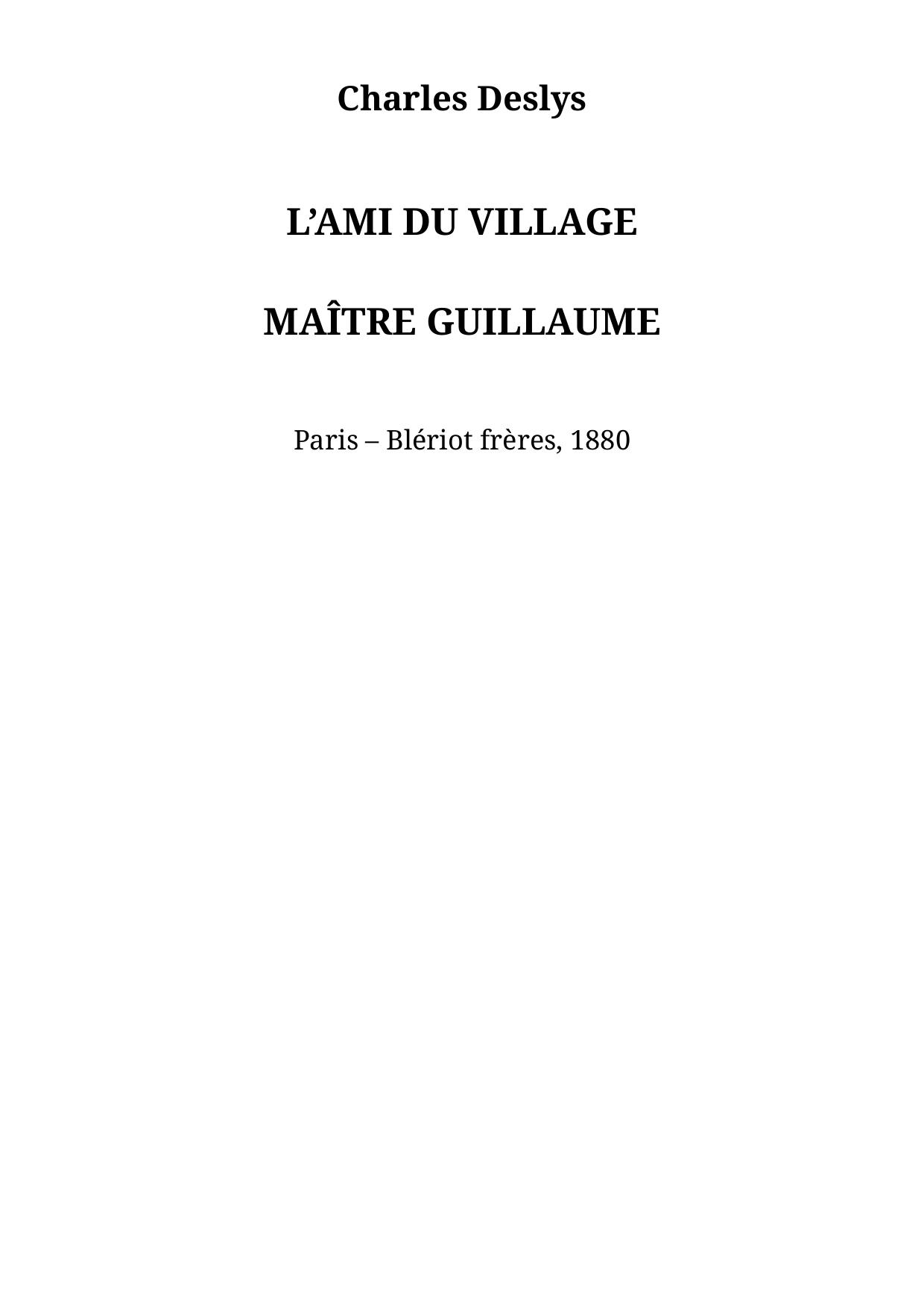 L’AMI DU VILLAGE