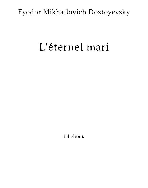 L'éternel mari