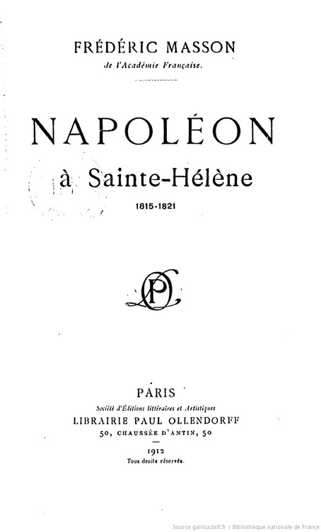 Napoléon à Sainte-Hélène