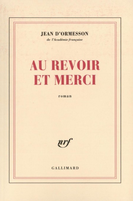 Au revoir et merci