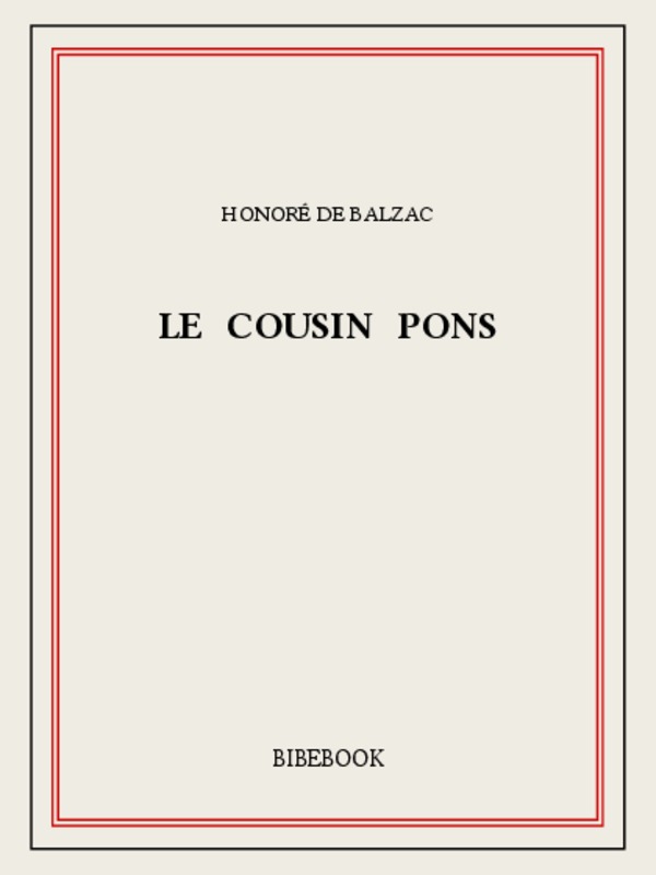 Le Cousin Pons