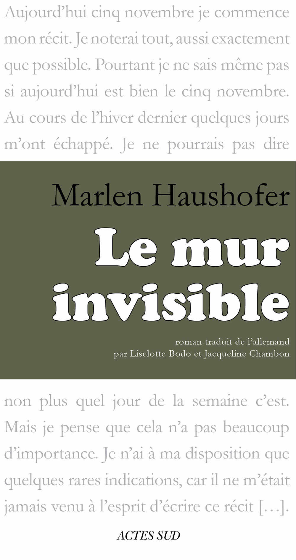 Le mur invisible (French Edition)