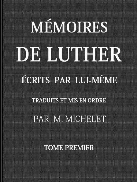 Mémoires de Luther