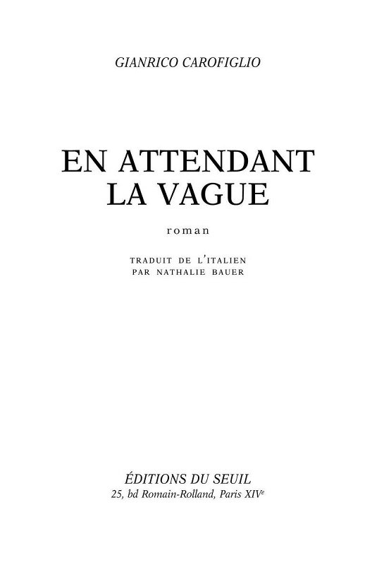 En attendant la vague: 1 (Cadre vert) (French Edition)