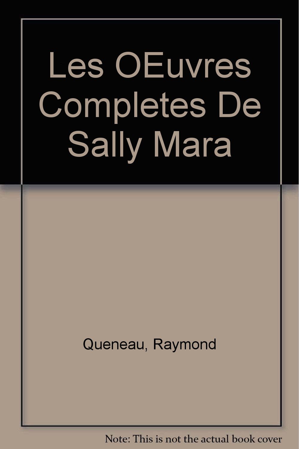 Les Œuvres Complètes De Sally Mara