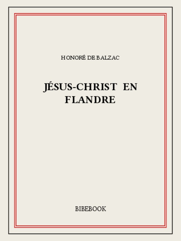 Jésus-Christ en Flandre: Études philosophiques