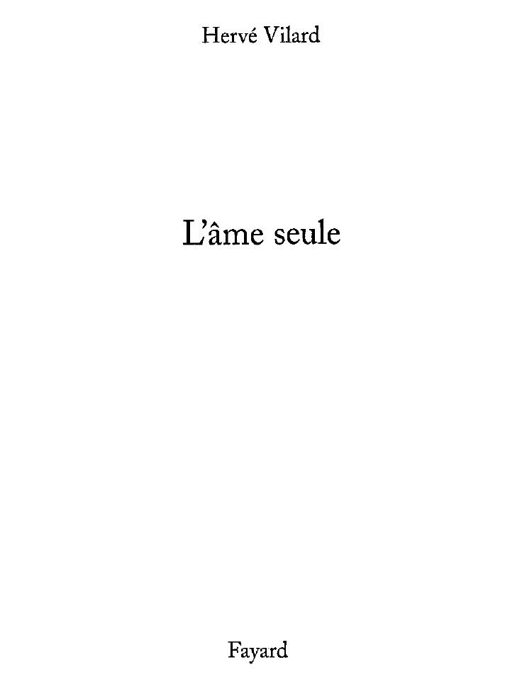 L'âme seule