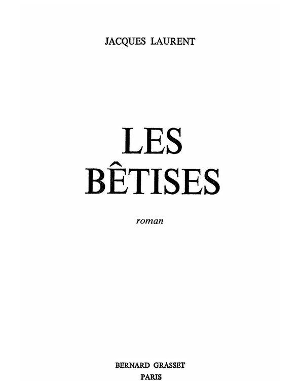 Les bêtises