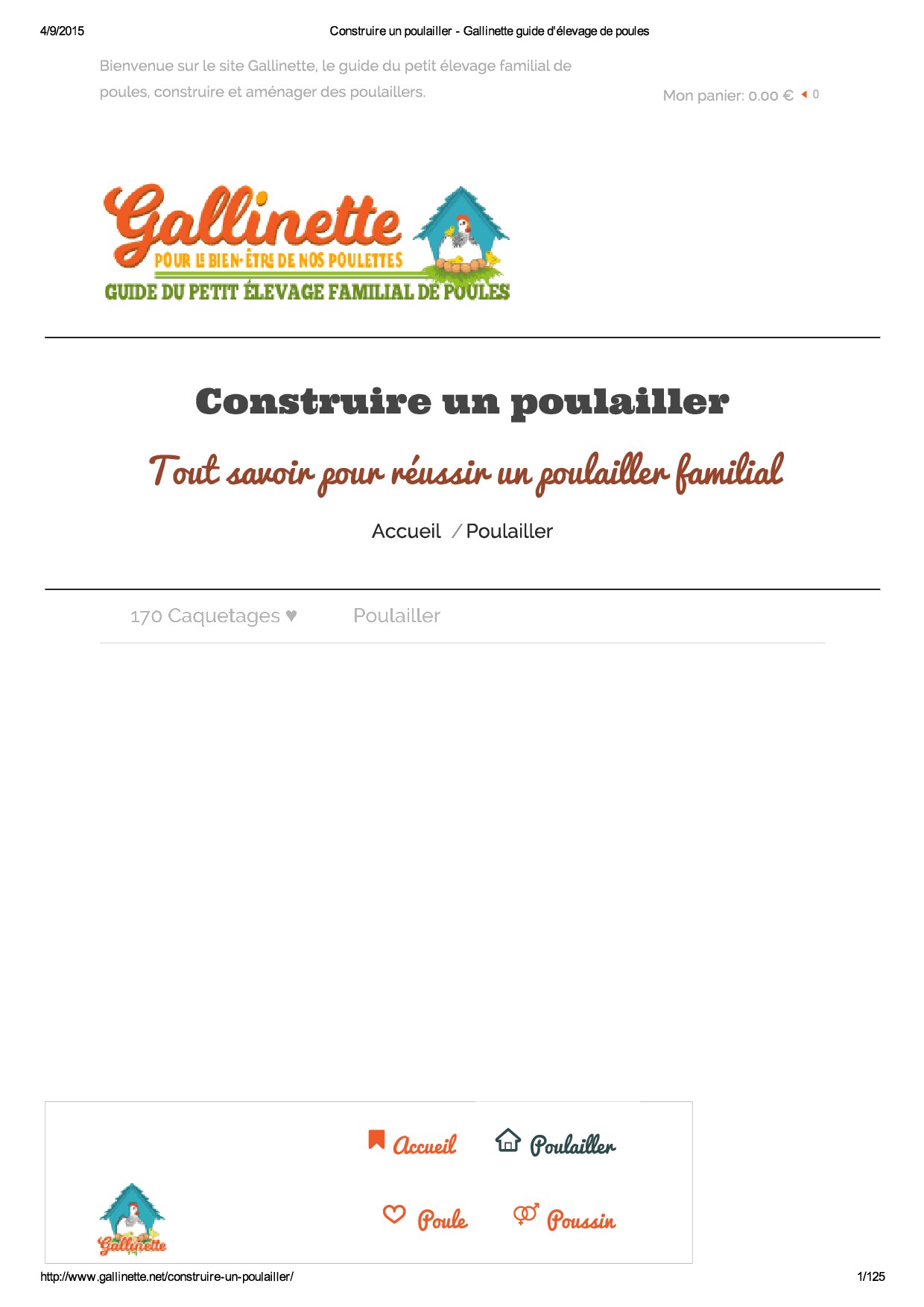 Construire un poulailler - Gallinette guide d'élevage de poules