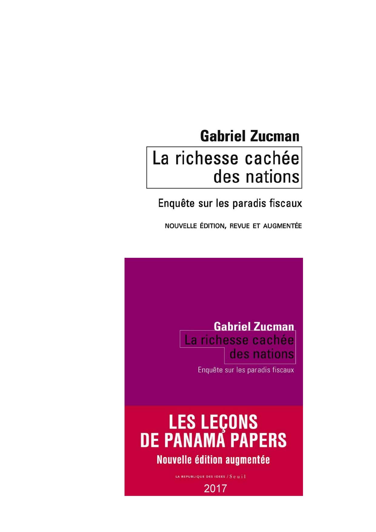 La Richesse cachée des nations. Enquête sur les paradis fiscaux (SEUIL/REP.IDEES) (French Edition)