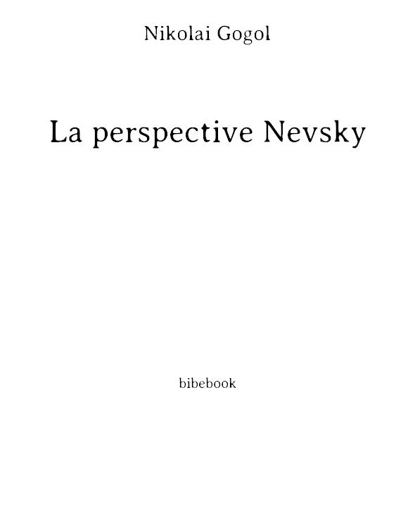 La perspective Nevsky