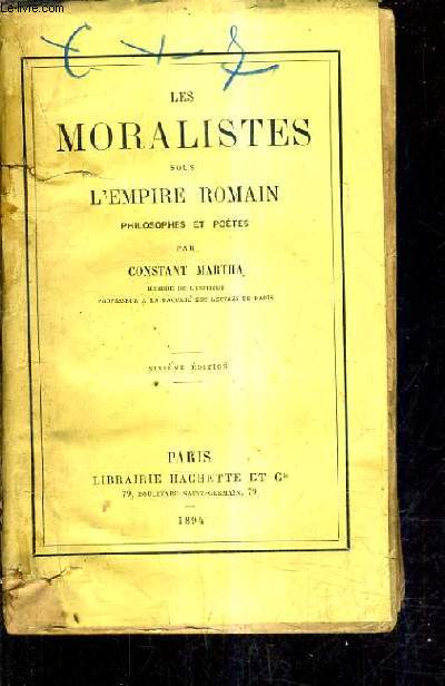 Les moralistes sous l'empire romain