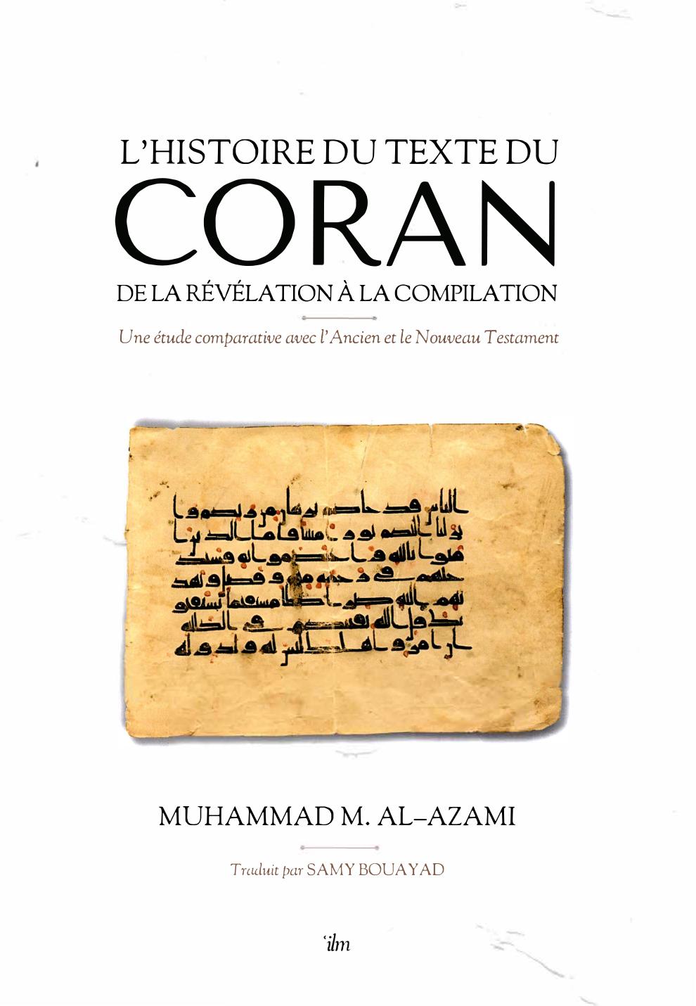 cb L HISTOIRE DU TEXTE DU CORAN