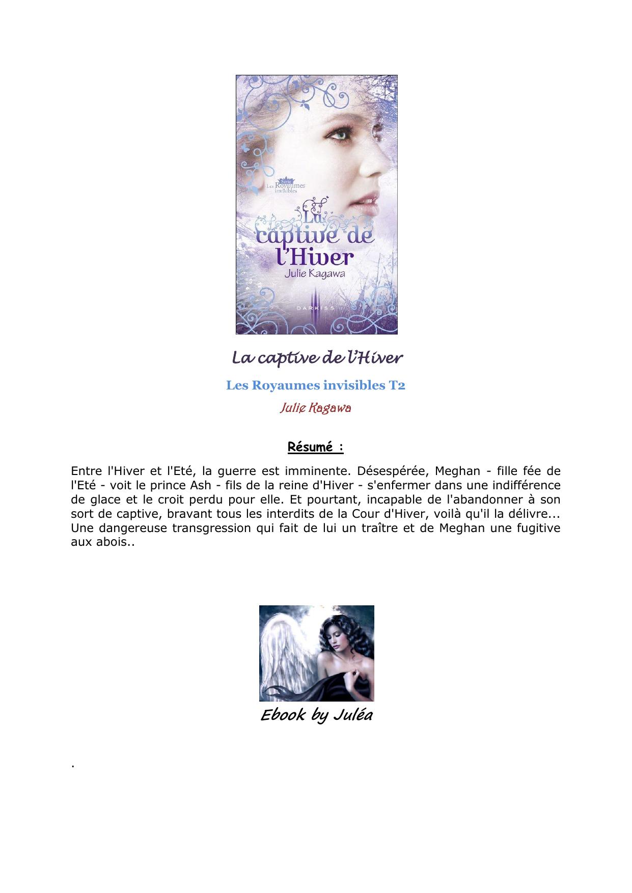 La captive de l'Hiver - Kagawa, Julie