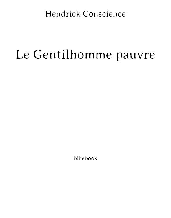 Le Gentilhomme pauvre