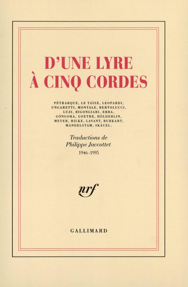 D'une lyre à cinq cordes