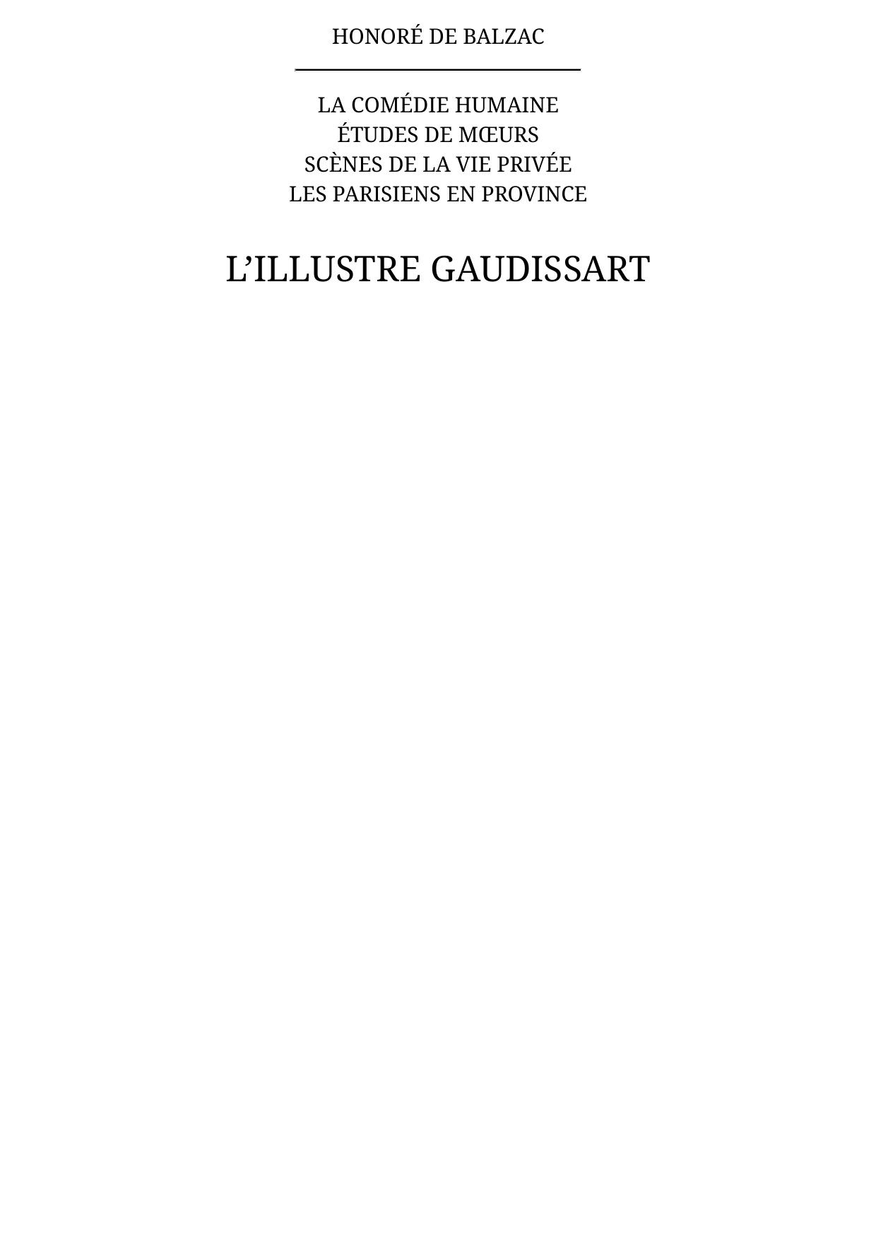 L’illustre Gaudissart