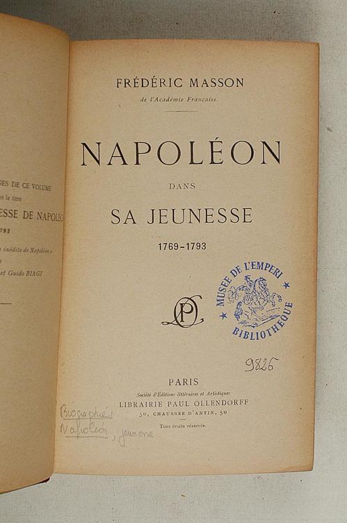 Napoléon dans sa jeunesse