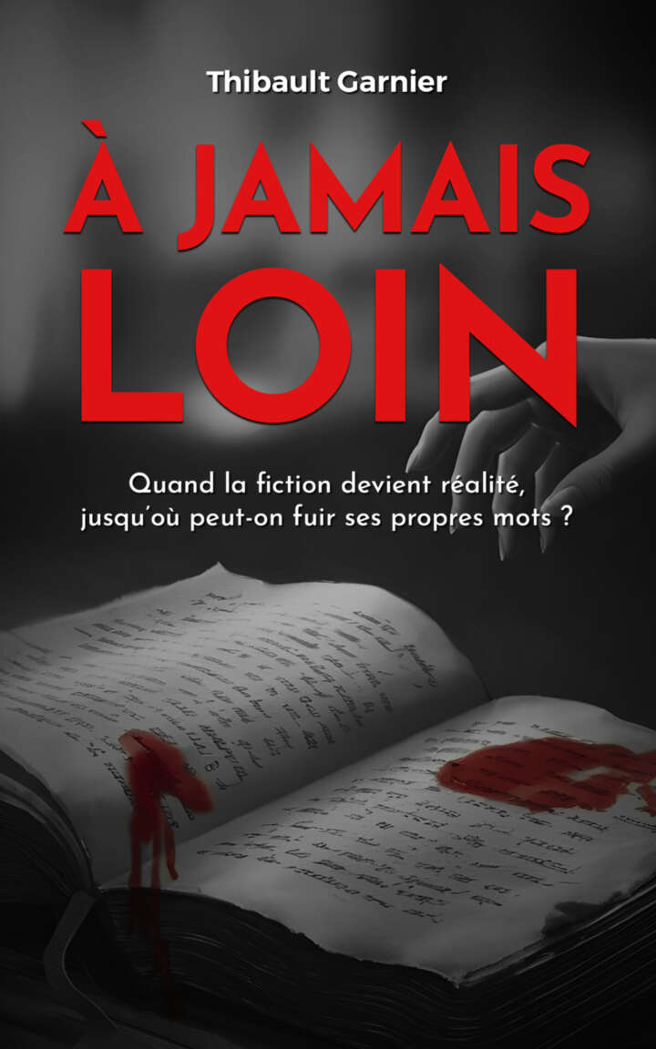 A jamais loin: Quand la fiction devient réalité, jusqu’où peut-on fuir ses propres mots ? (French Edition)