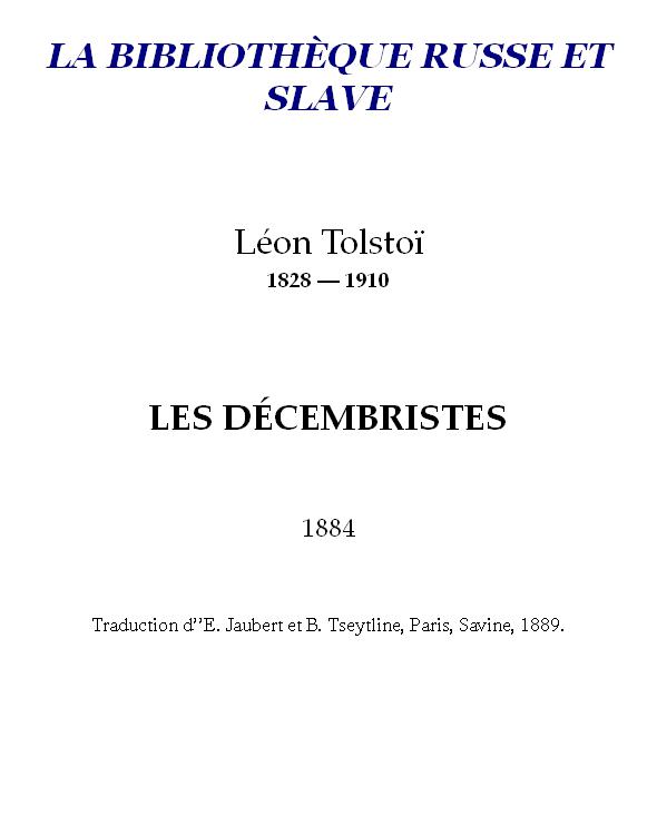 Les Décembristes