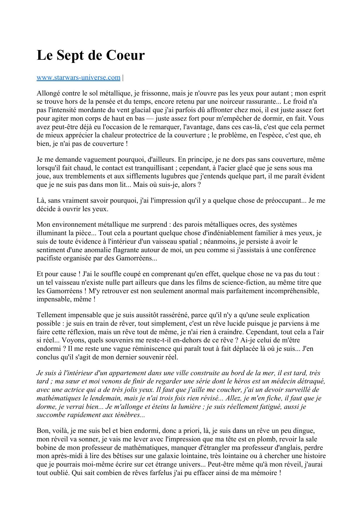 Le Sept de Coeur