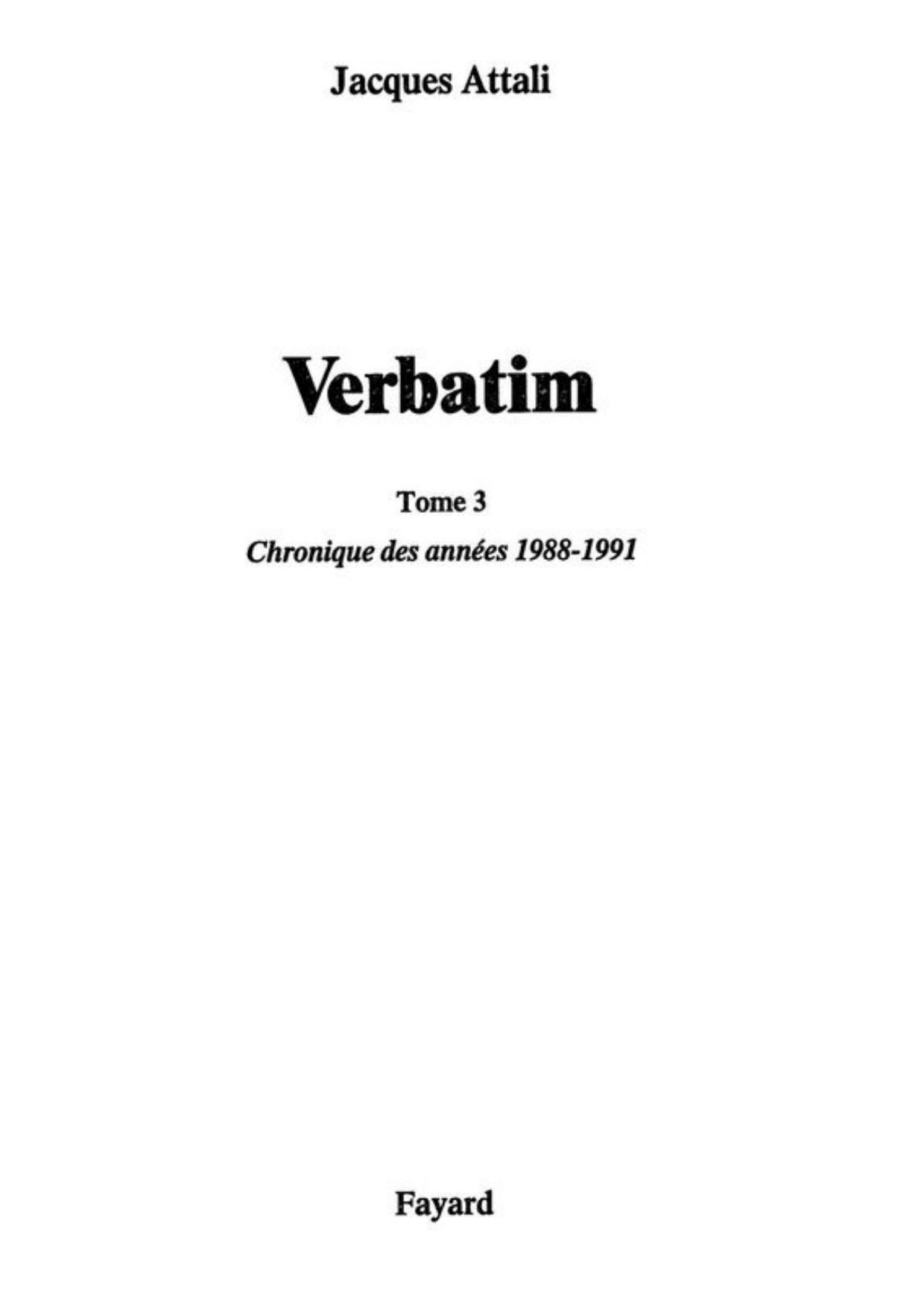 Verbatim III