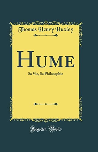 Hume sa vie sa philolosophie