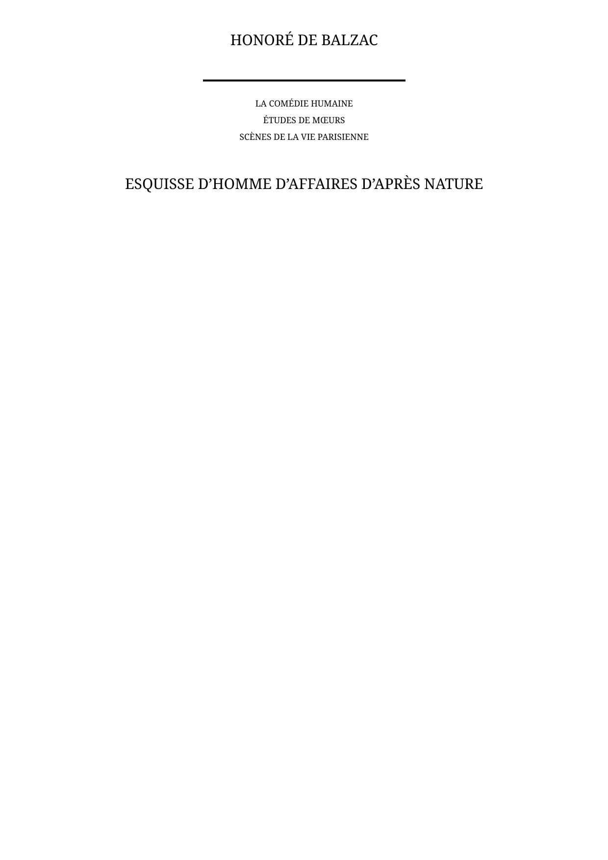 Esquisse d’homme d’affaires d’après nature