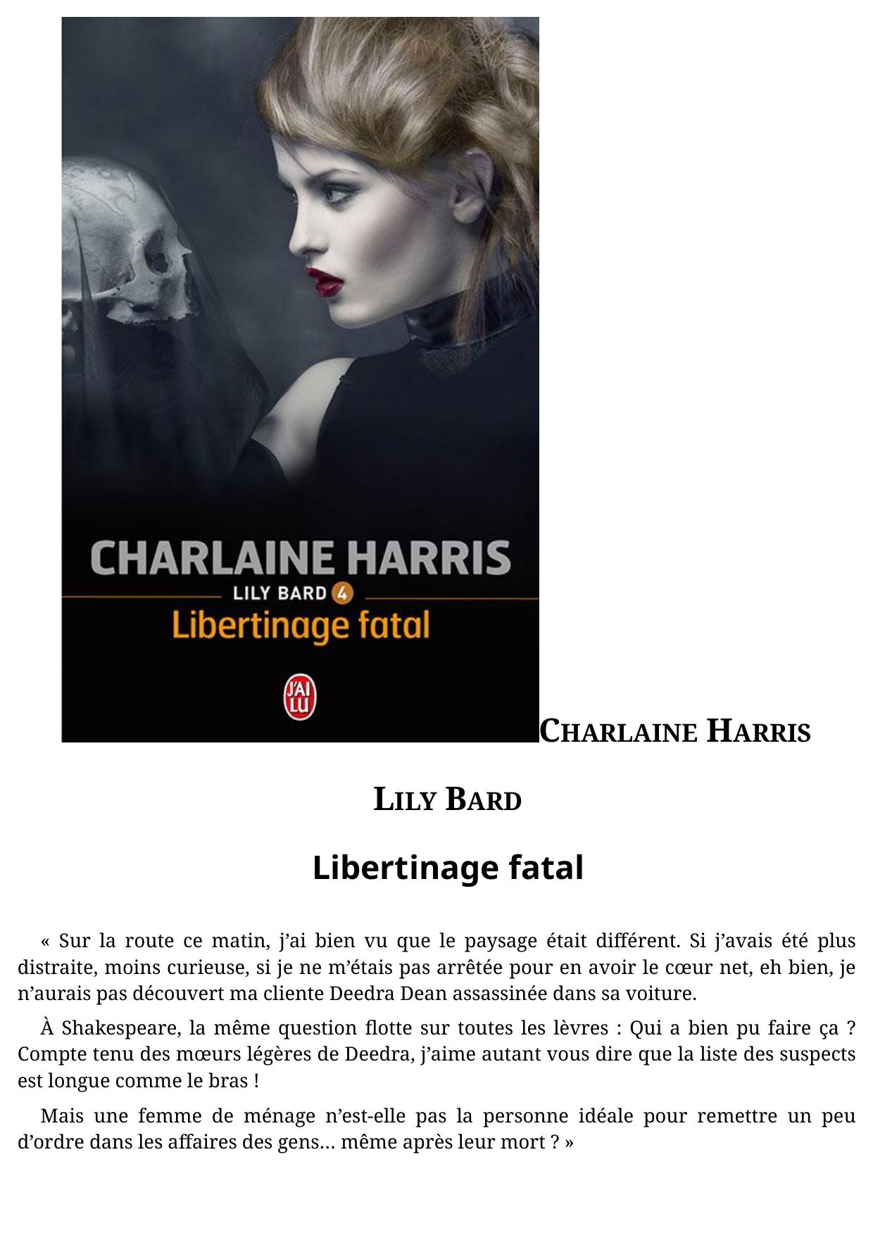 Libertinage fatal