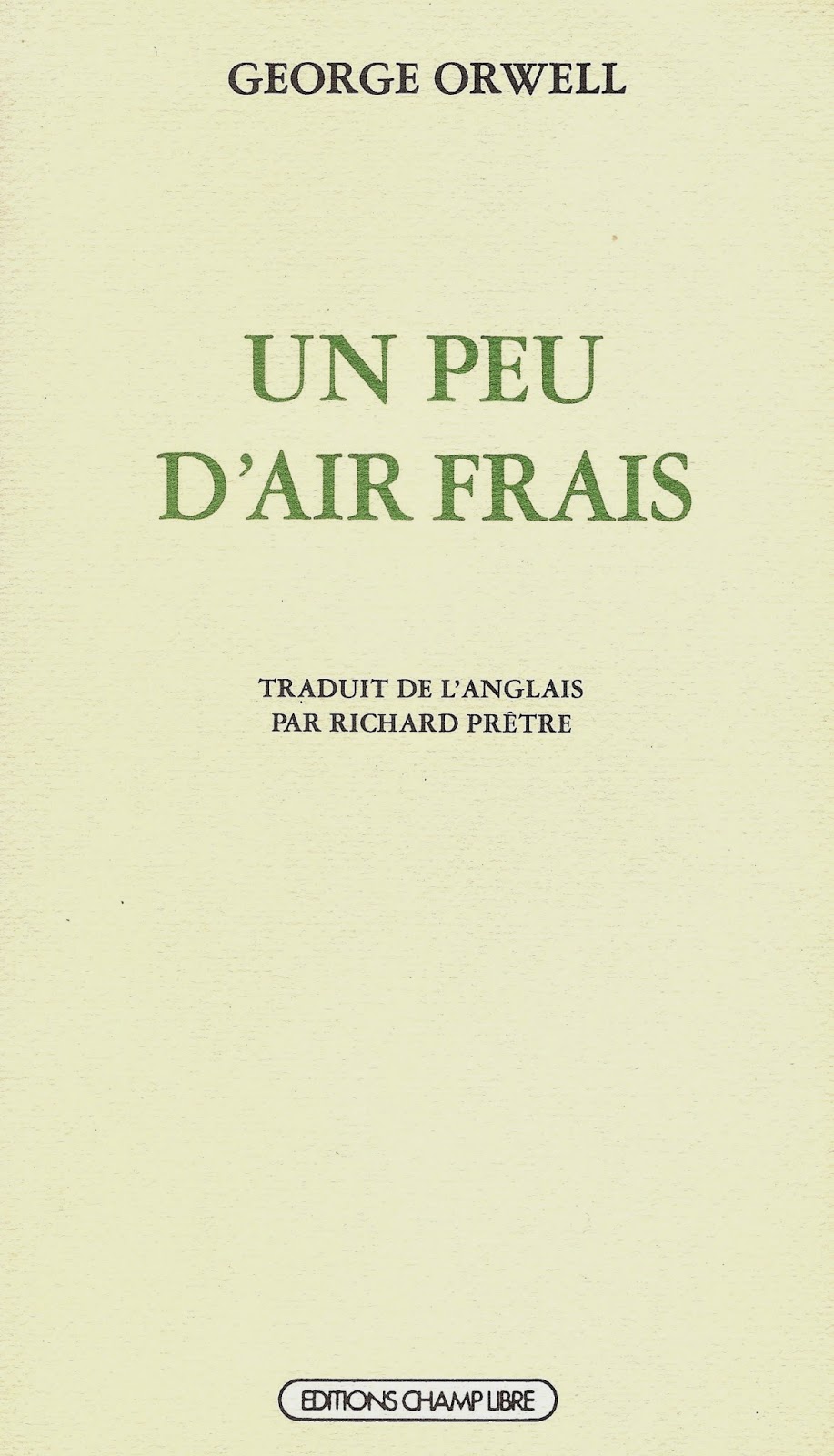 Un peu d'air frais