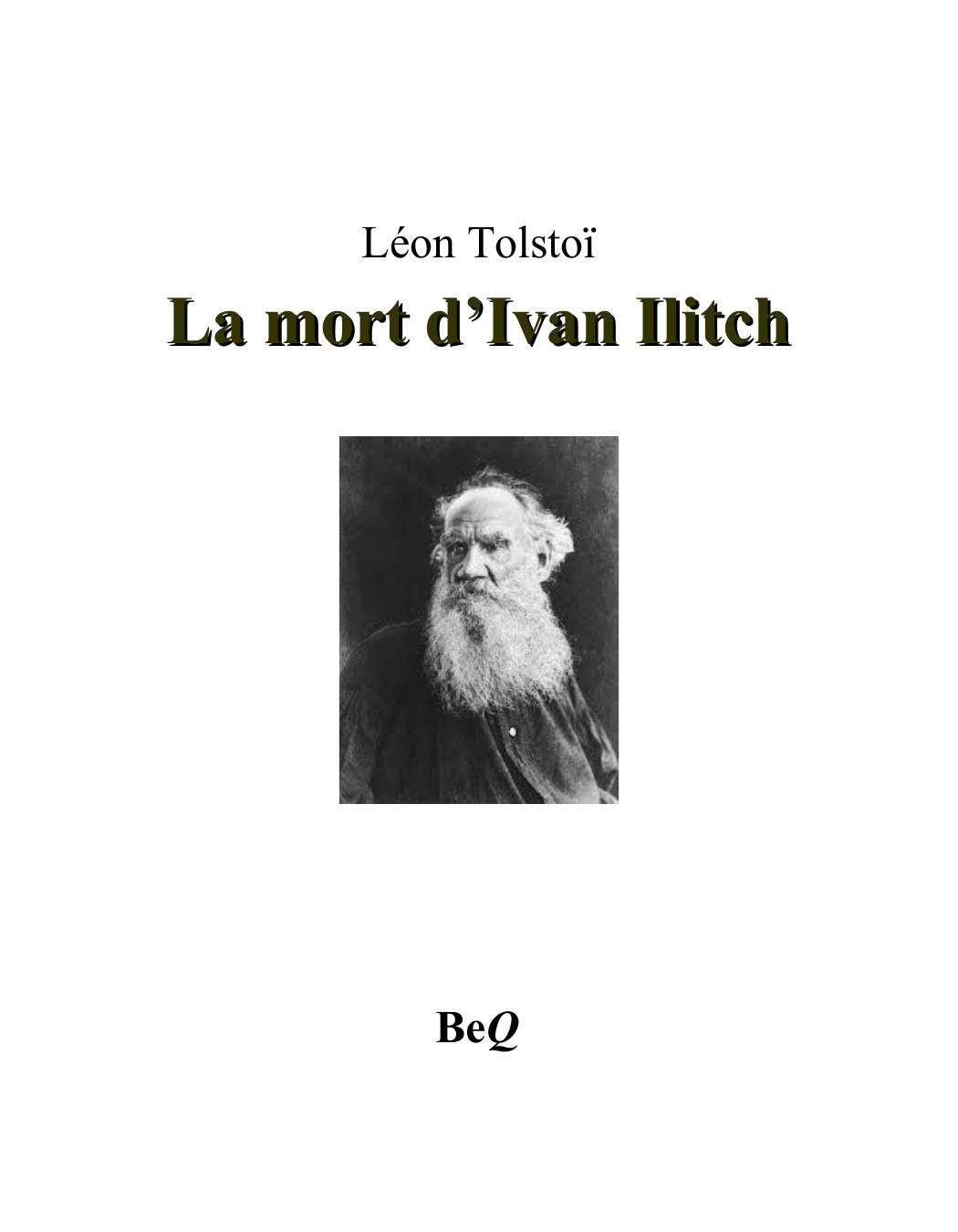 La mort d’Ivan Ilitch