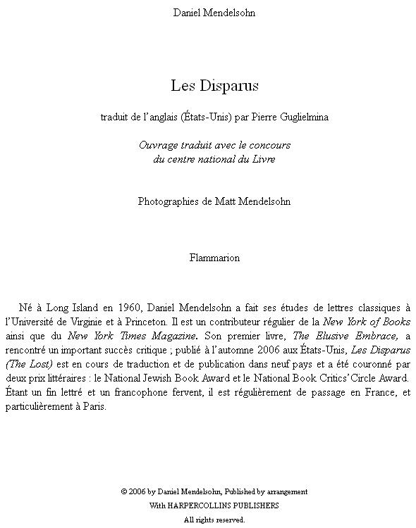 Les disparus
