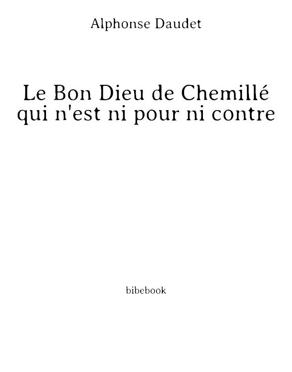 Le Bon Dieu de Chemillé qui n'est ni pour ni contre