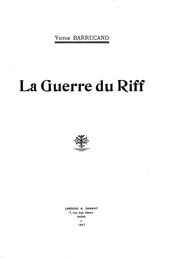 La Guerre Du Riff