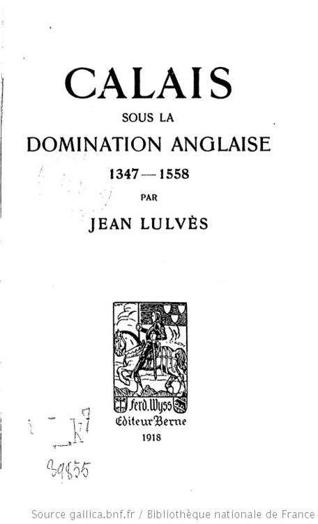 Calais sous la domination anglaise