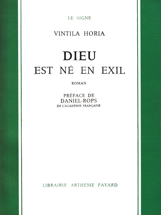 1960 - Dieu est né en exil